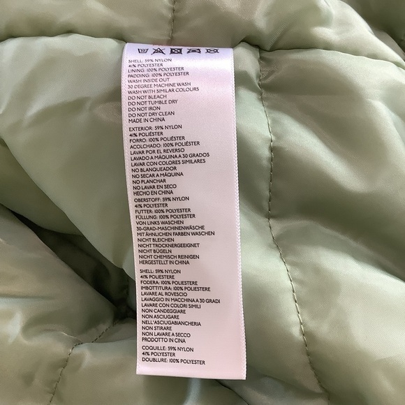 NWT UO BDG Charlie Barrel Sleeve Green Bomber Jacket Women’s Size Large - Picture 11 of 16